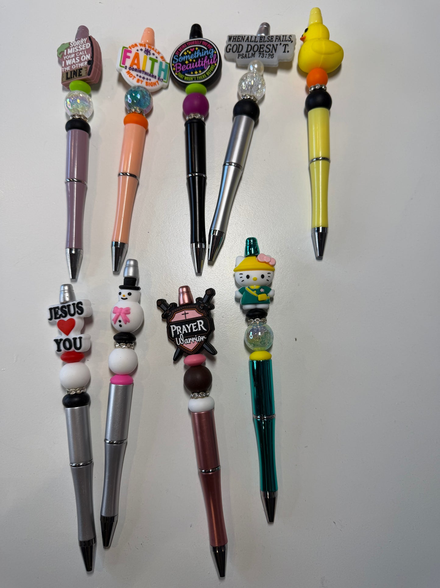 Beaded pens