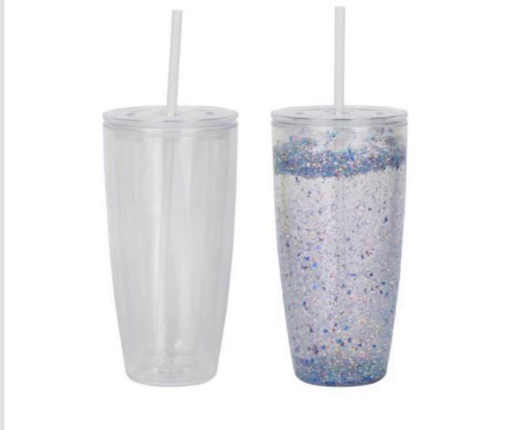 24 oz Snowglobe Tumbler (Paint or Diamond)