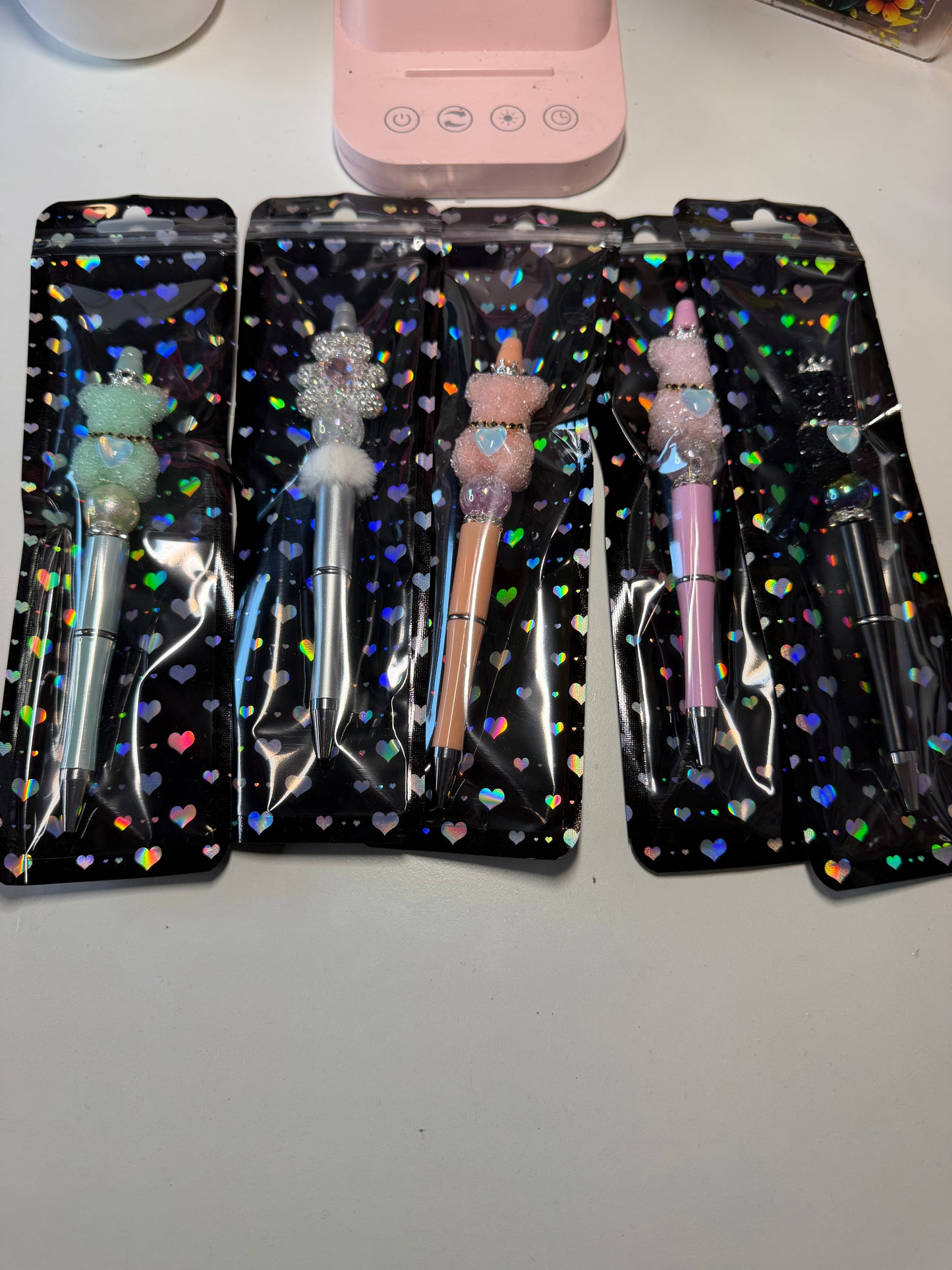 Custom beaded pens