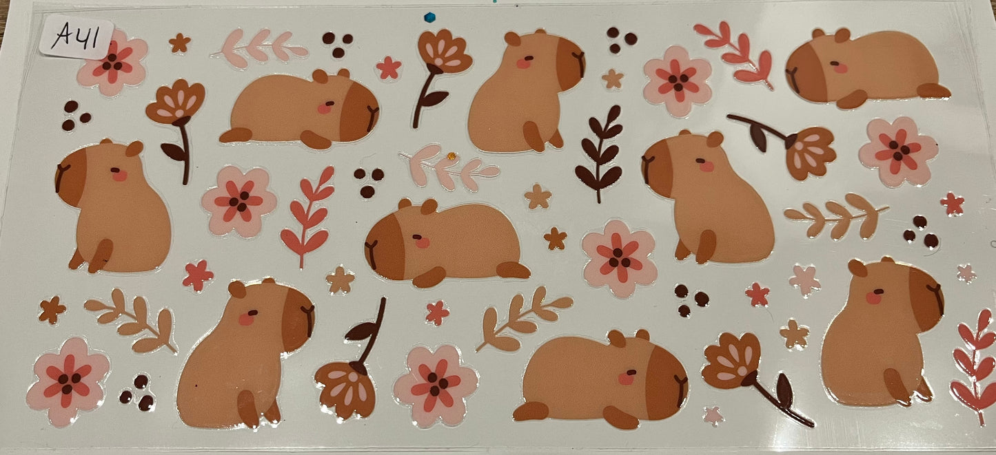 Animal wraps (Highland cows, sea animals, pigs, etc)