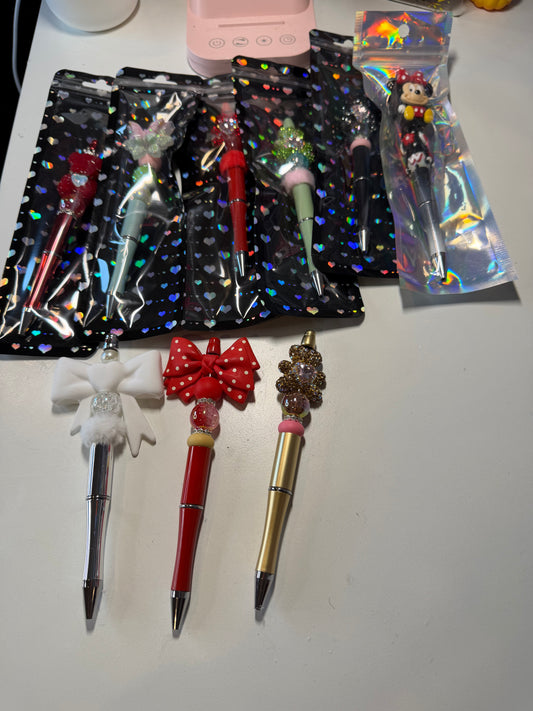 Custom beaded pens