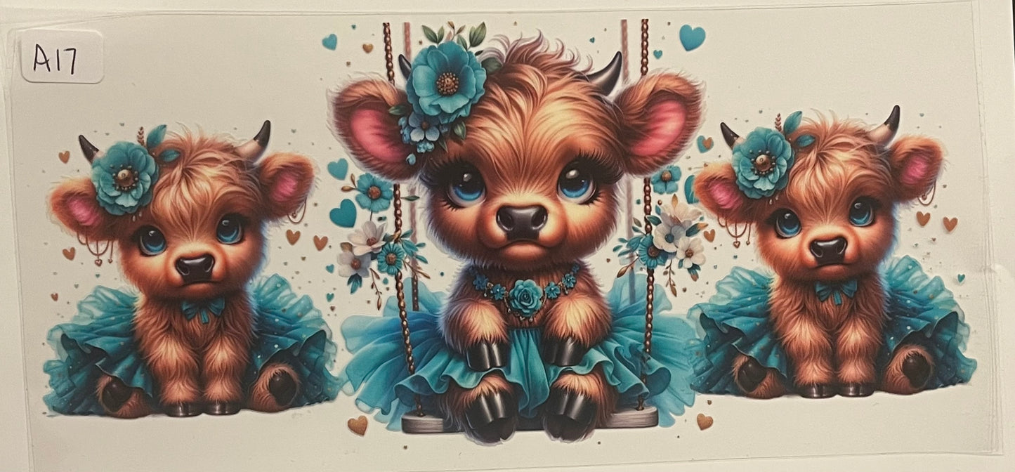 Animal wraps (Highland cows, sea animals, pigs, etc)