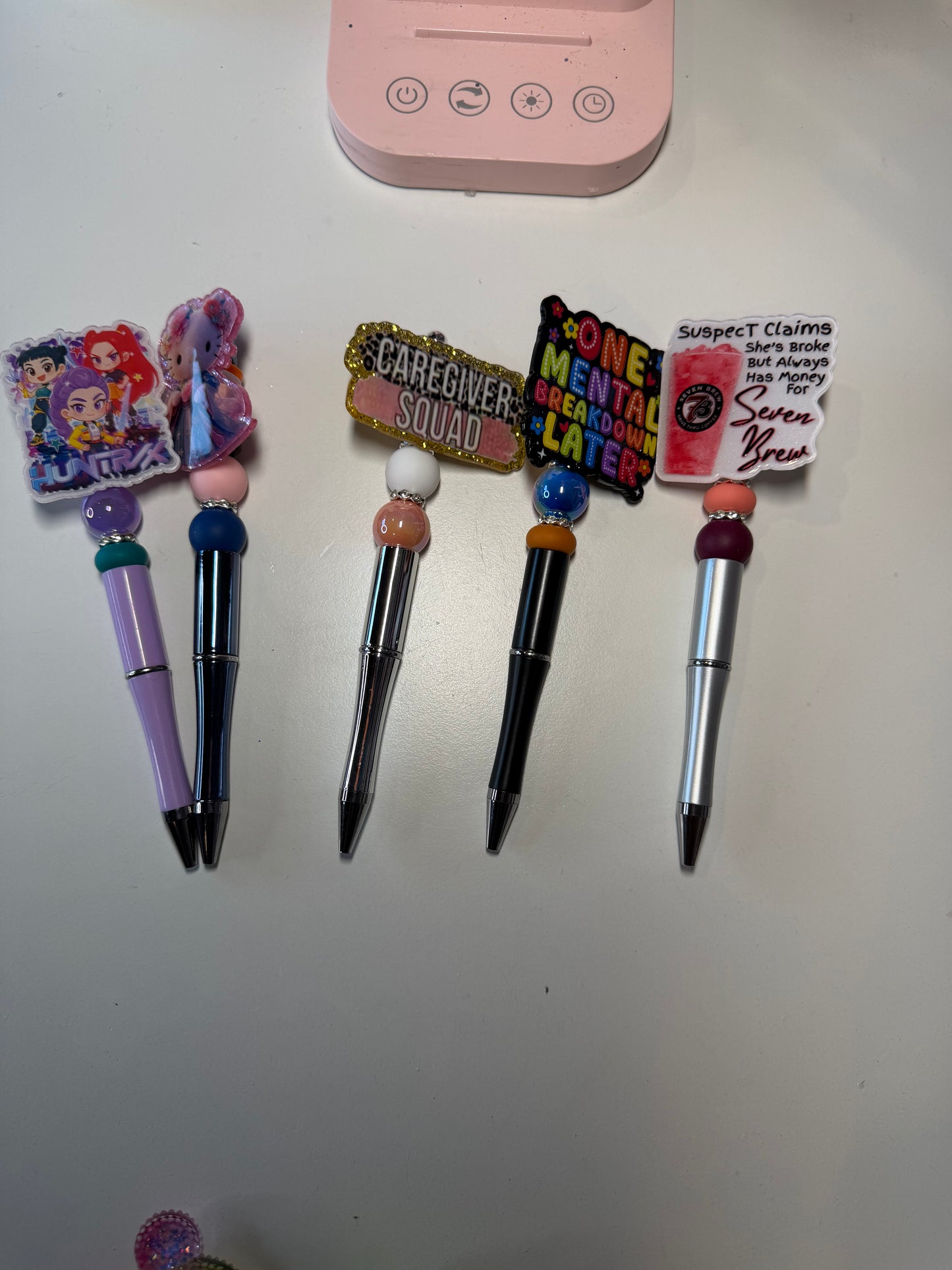 Custom beaded pens