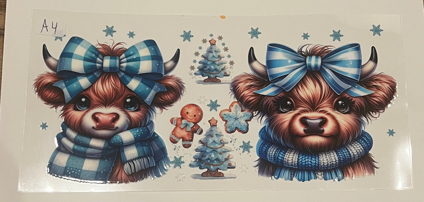 Animal wraps (Highland cows, sea animals, pigs, etc)