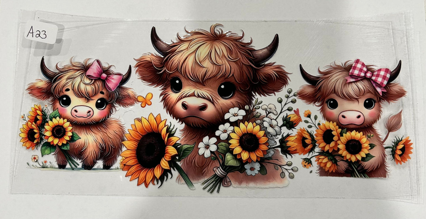 Animal wraps (Highland cows, sea animals, pigs, etc)