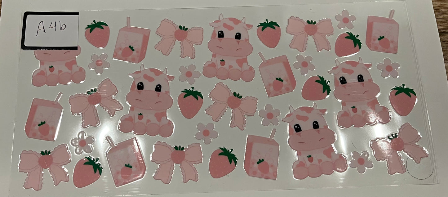 Animal wraps (Highland cows, sea animals, pigs, etc)