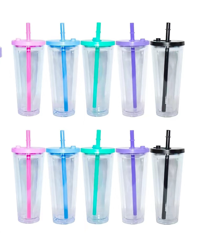 24 oz leakproof snowglobe tumblers