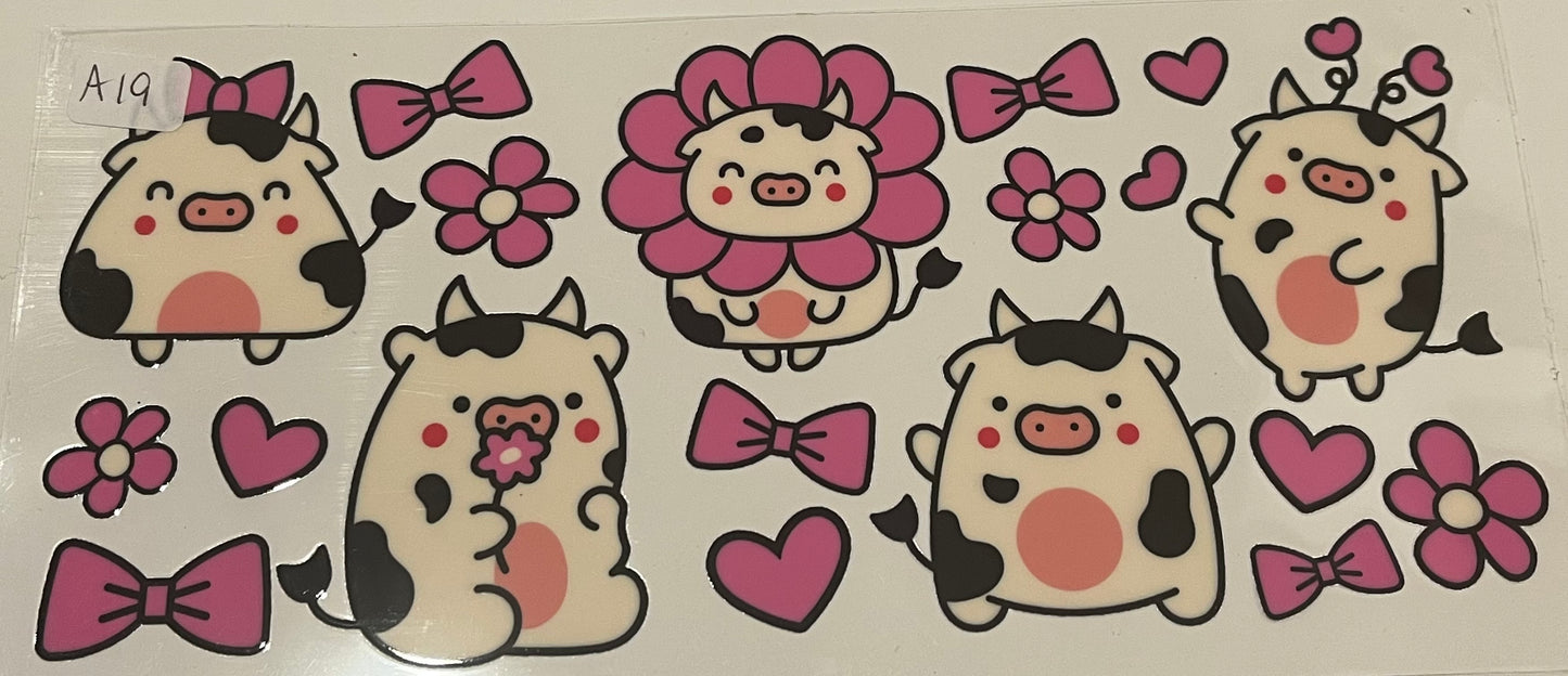 Animal wraps (Highland cows, sea animals, pigs, etc)