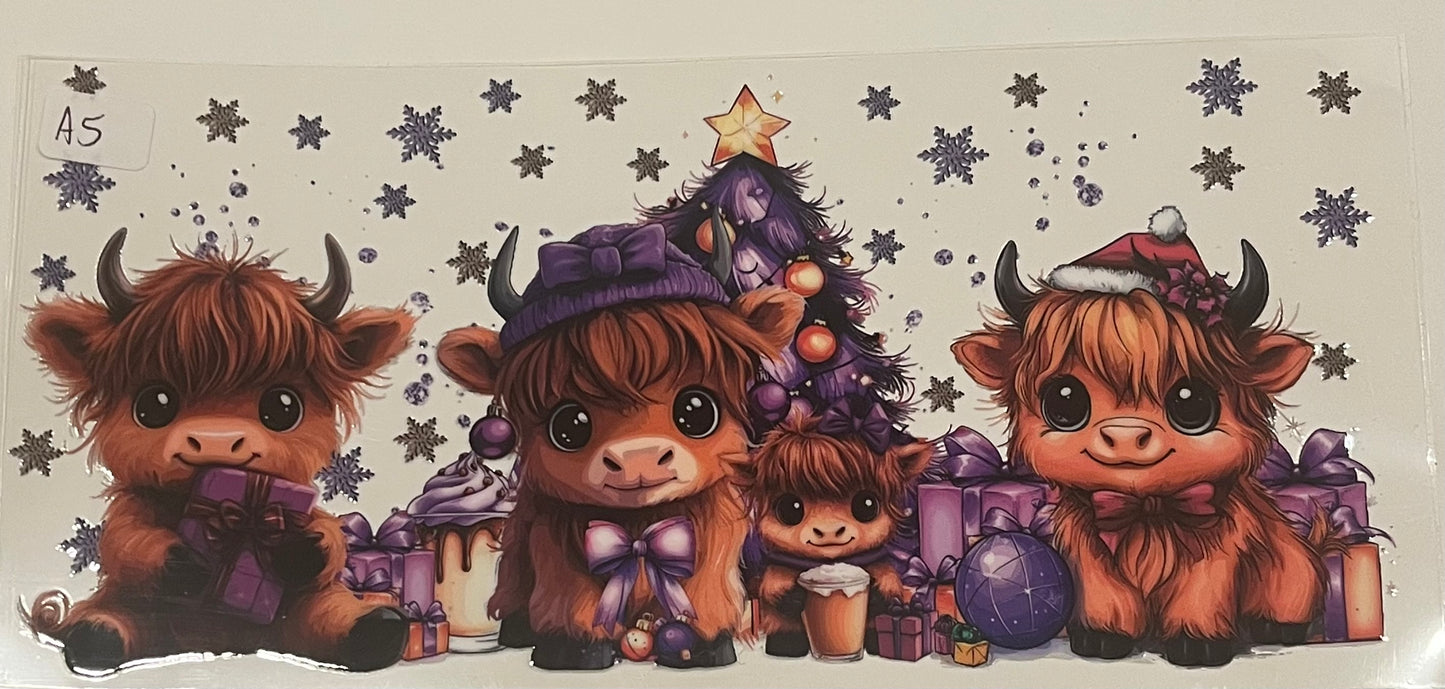 Animal wraps (Highland cows, sea animals, pigs, etc)