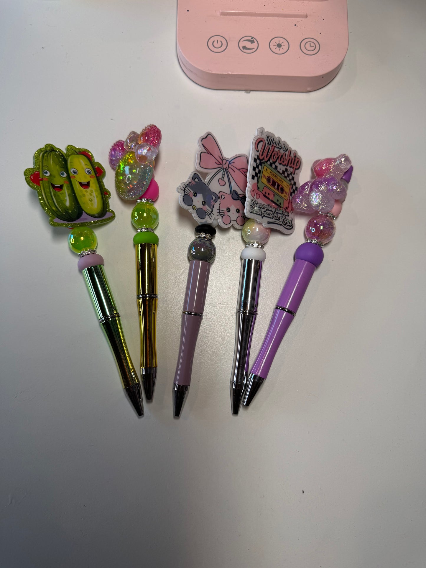 Custom beaded pens