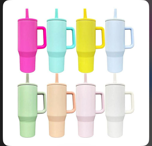 40 oz insulated tumbler with leakproof lid