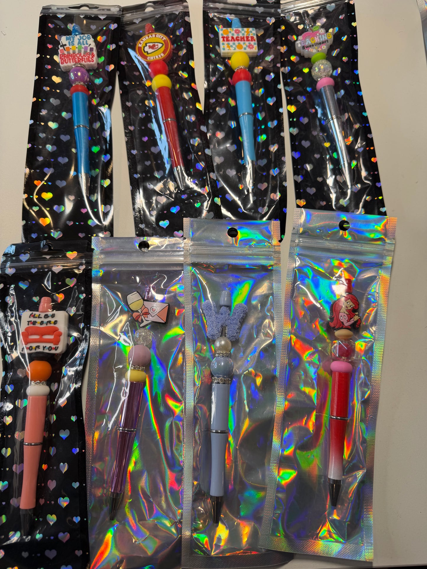 Beaded pens