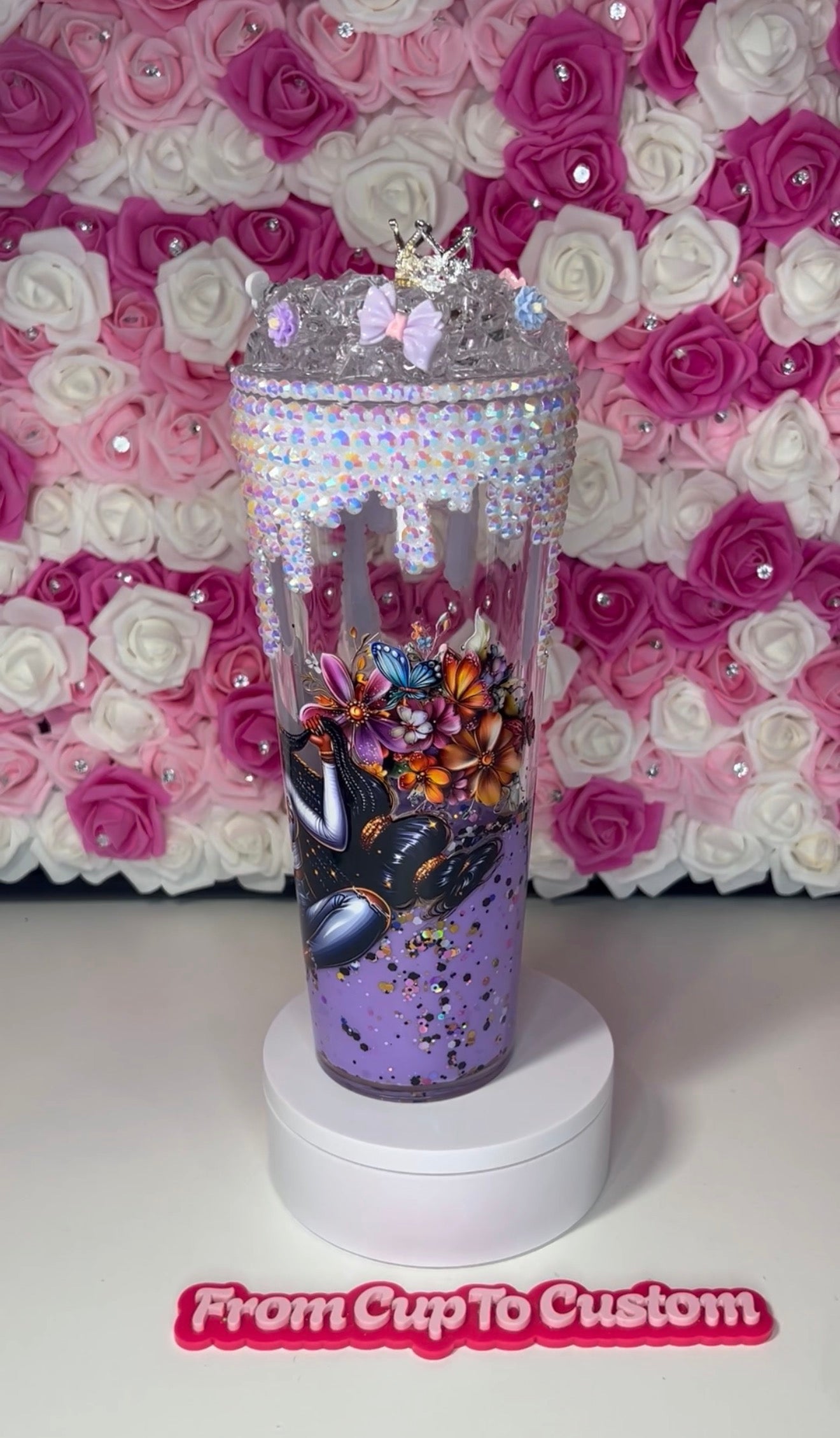 Bling Drips for 24 oz tapered snow globe tumblers