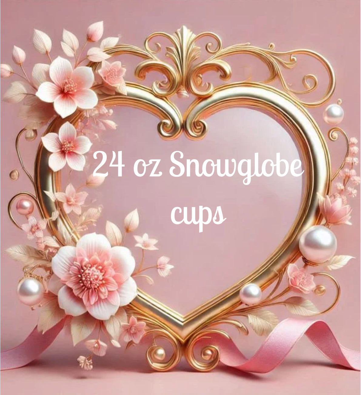 24 oz Snowglobe Cups (Glitter or Lava)