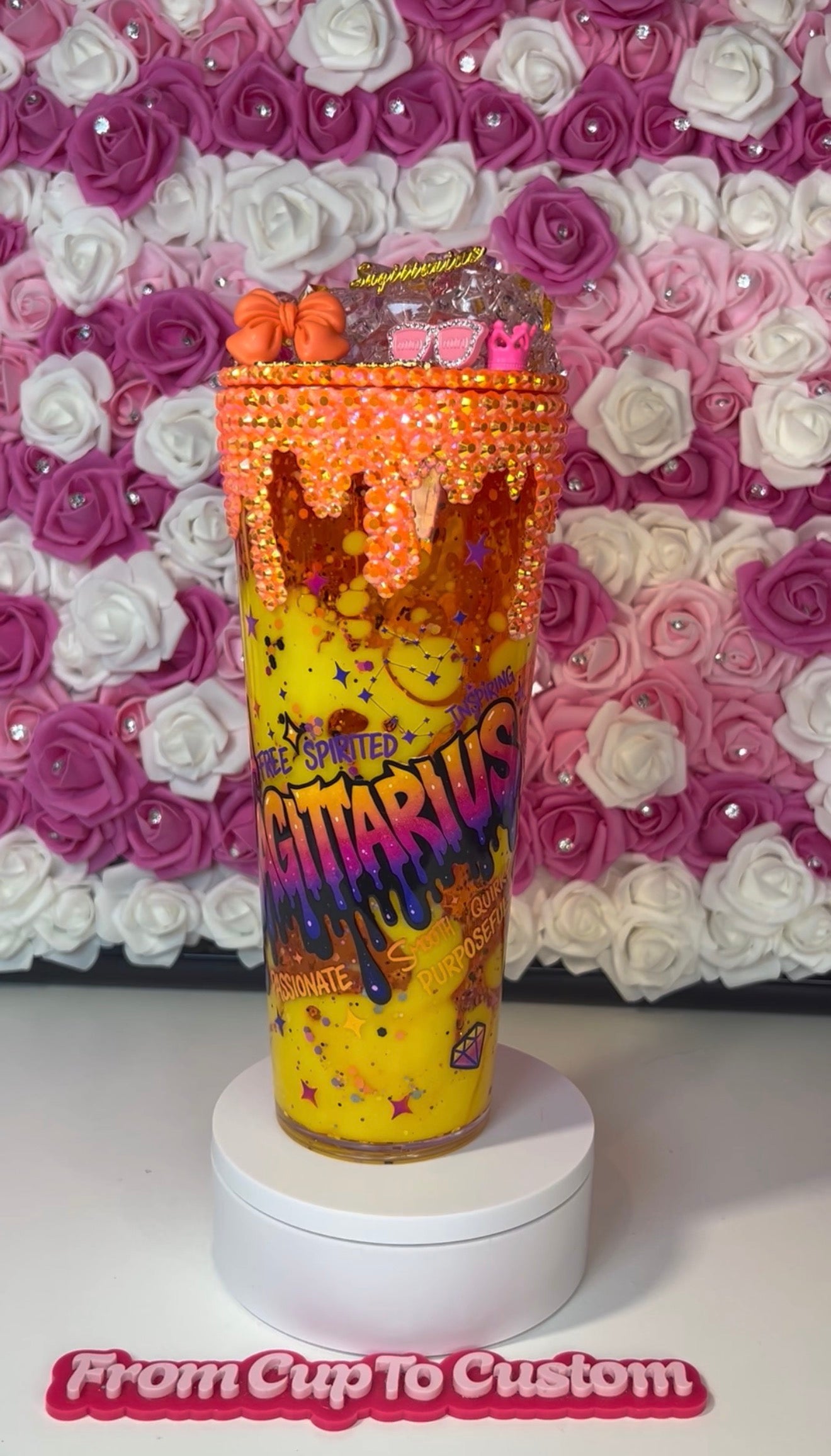 Bling Drips for 24 oz tapered snow globe tumblers