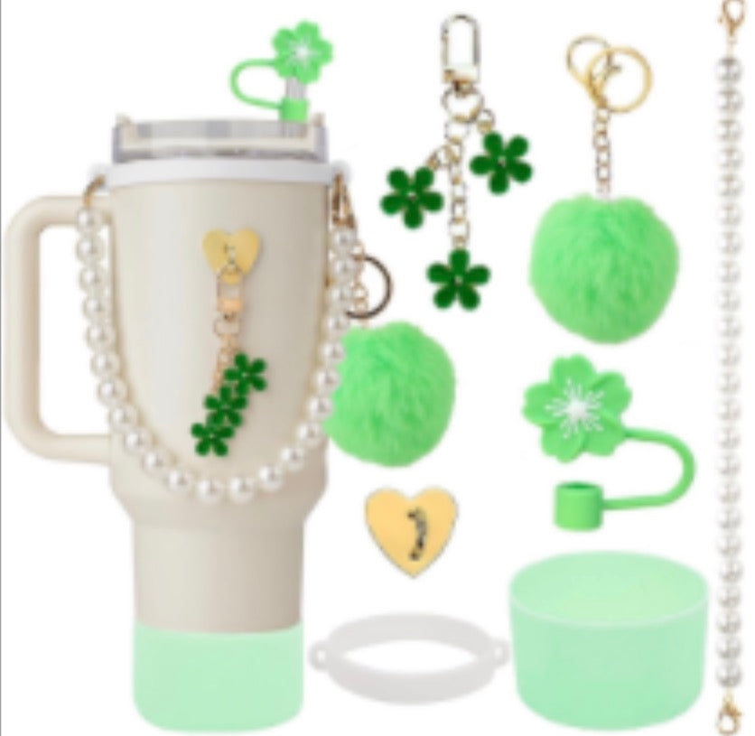 Tumbler Accessories (white pearls)