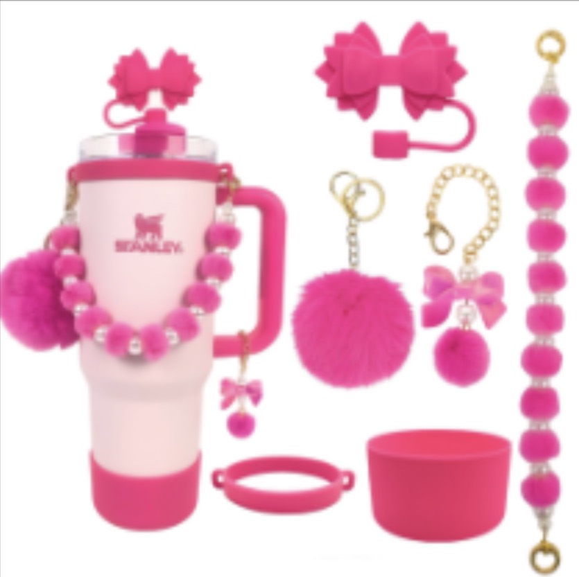 Tumbler Accessories (puff and pearls)
