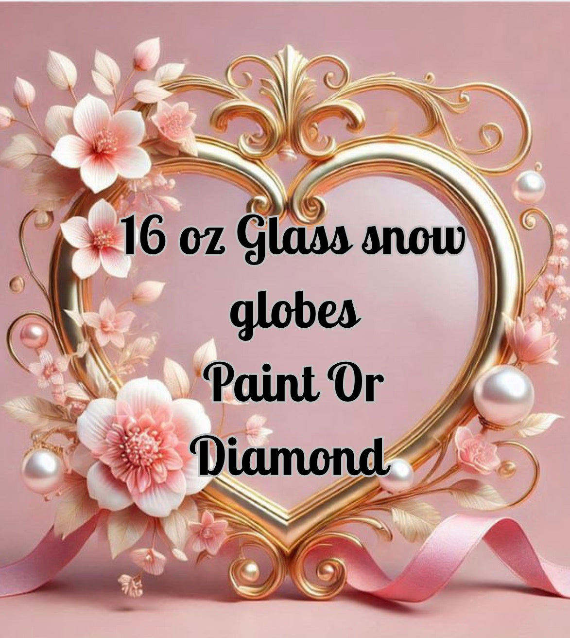 16oz  diamond filled tumbler or paint (GLASS)