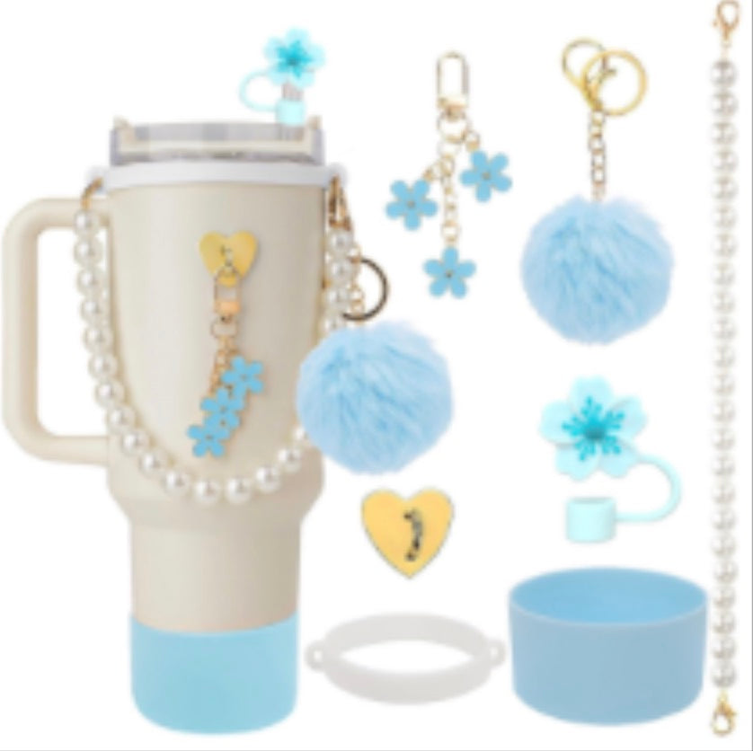 Tumbler Accessories (white pearls)