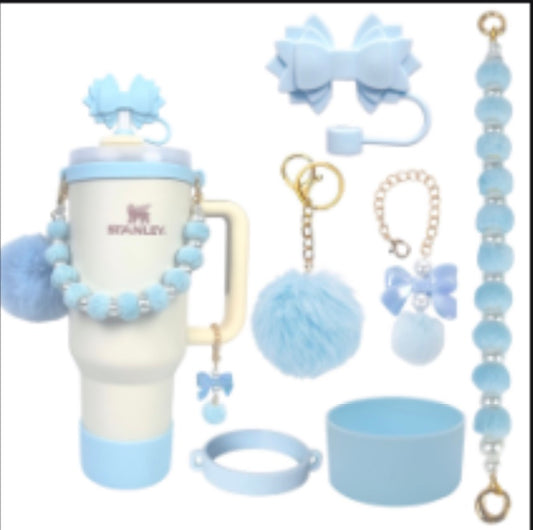 Tumbler Accessories (puff and pearls)