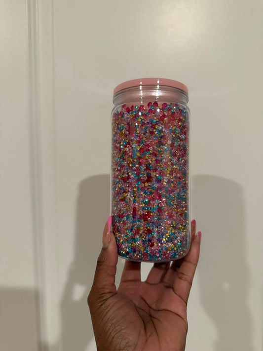 RTS 16 oz diamond snowglobe tumbler