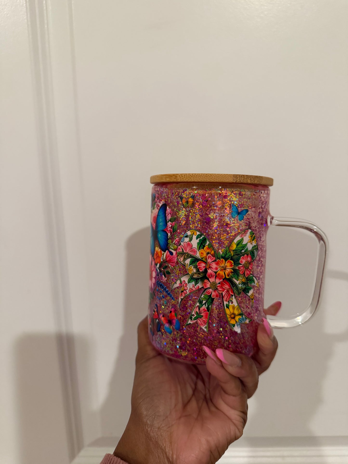 RTS 15 oz snowglobe glass mug