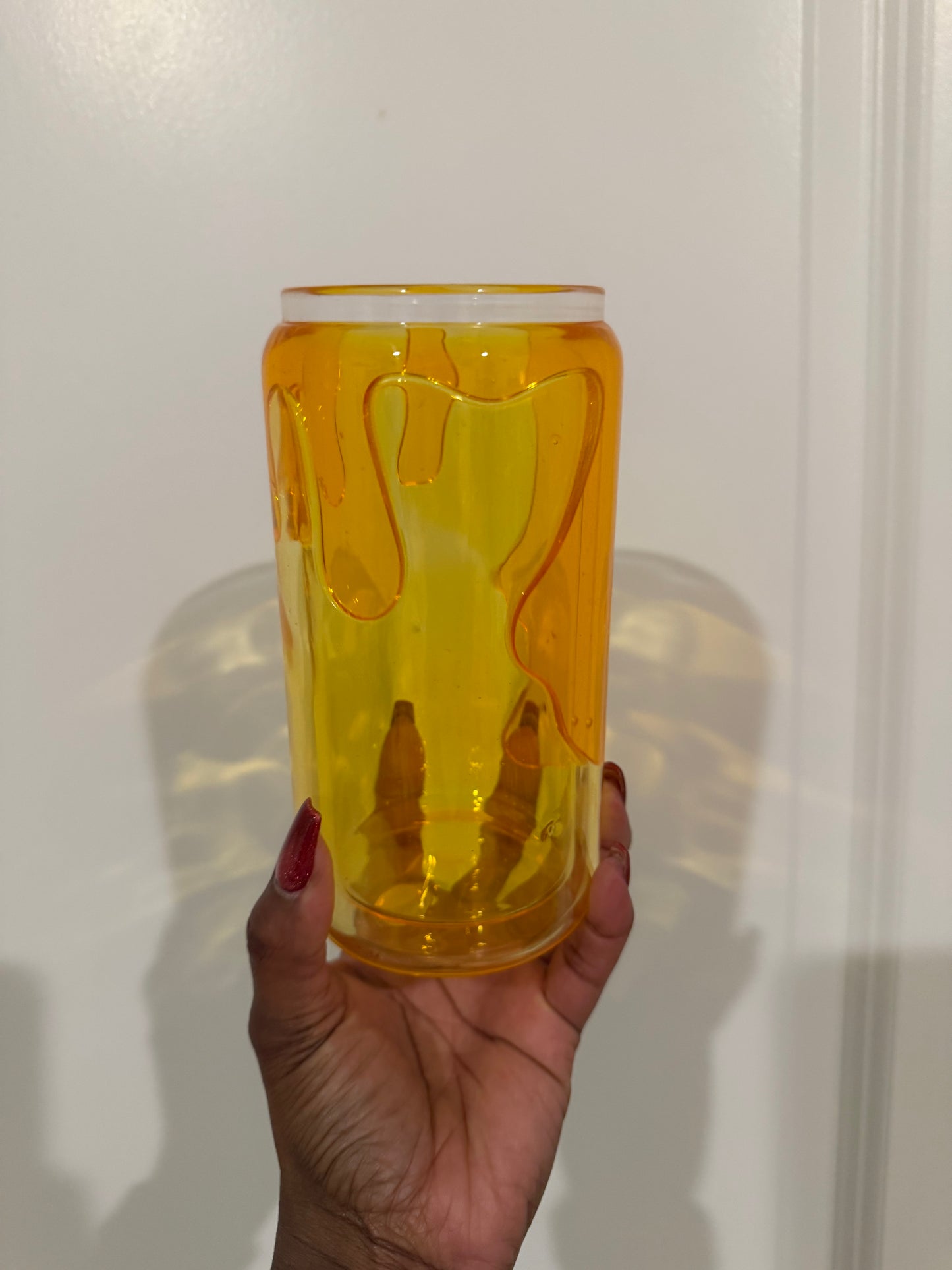 16 oz glass snow globe (drip)