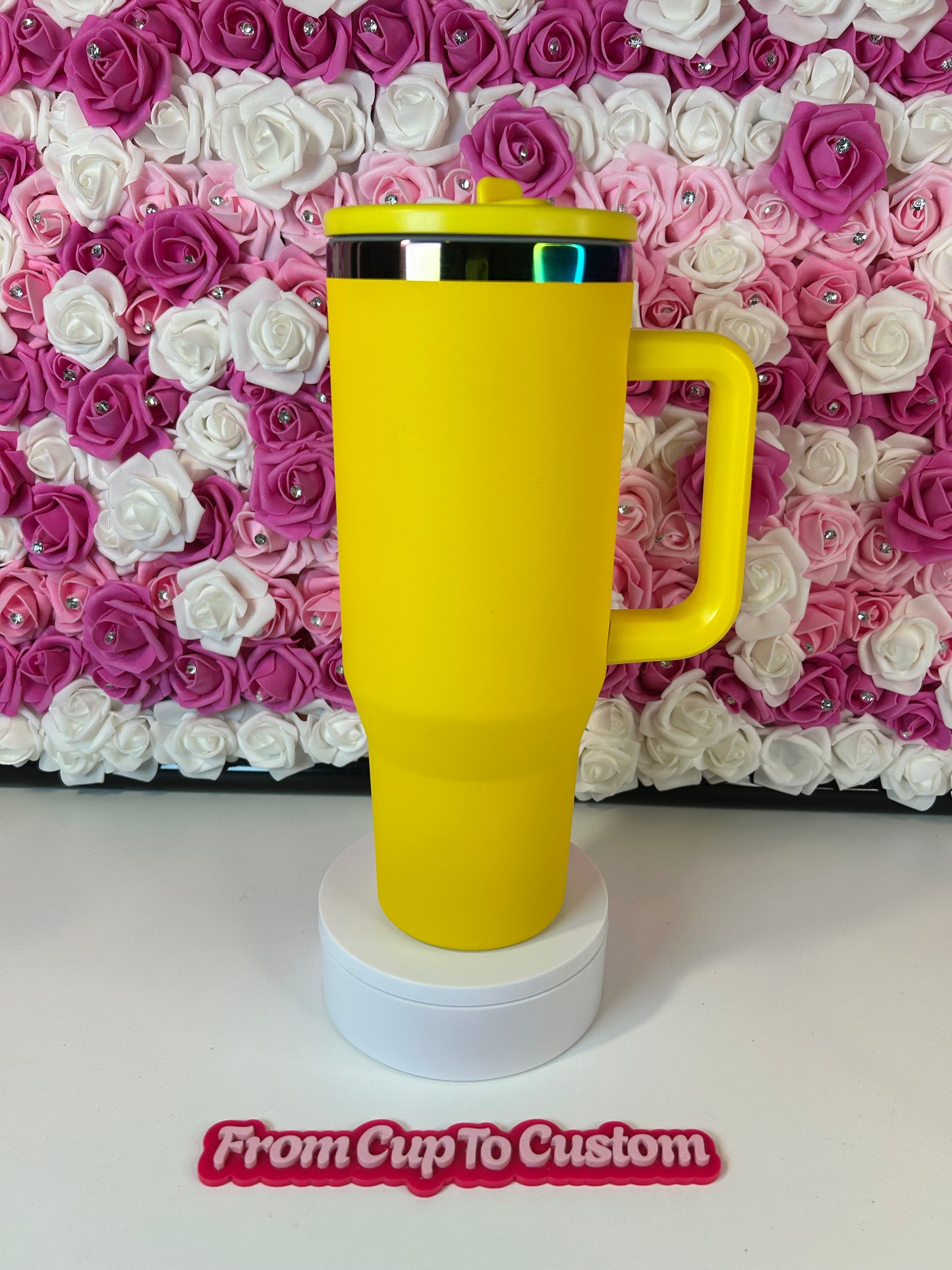 40 oz insulated tumbler with leak proof lid