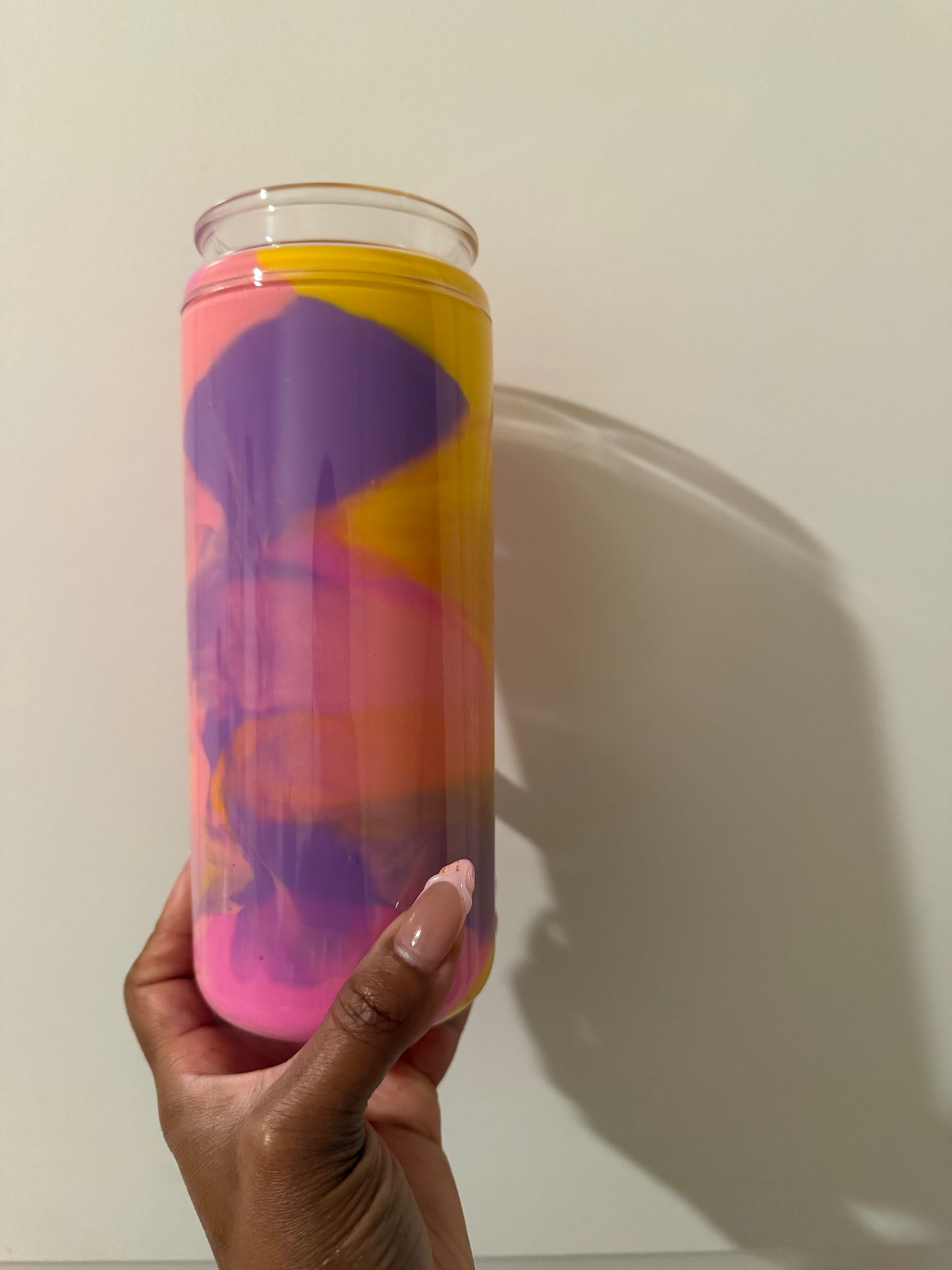 Ready to ship 16 oz purple paint tumbler