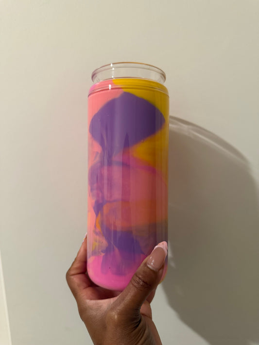 Ready to ship 16 oz purple paint tumbler
