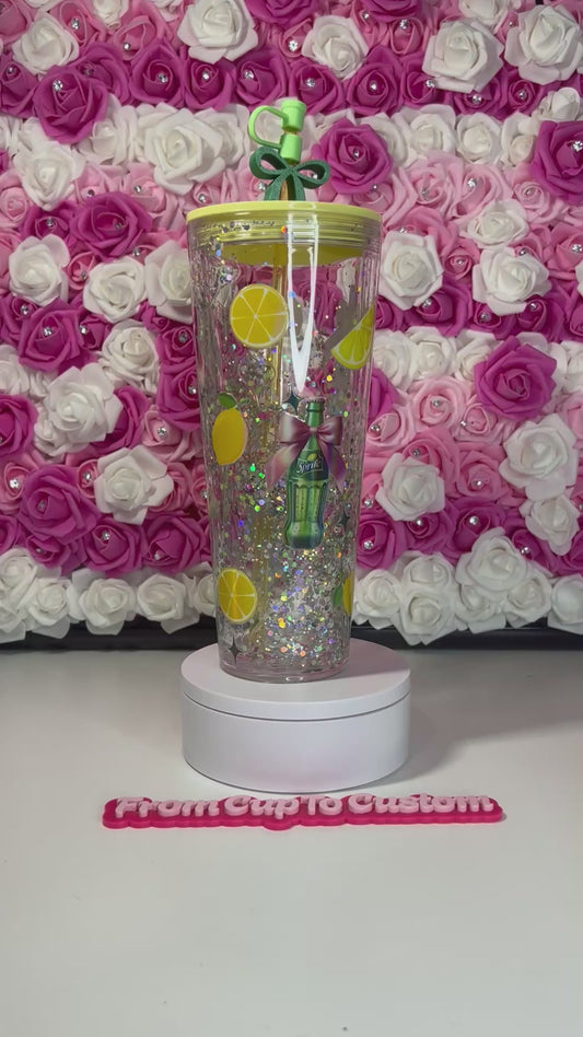 RTS 24 oz acrylic snow globe tumbler